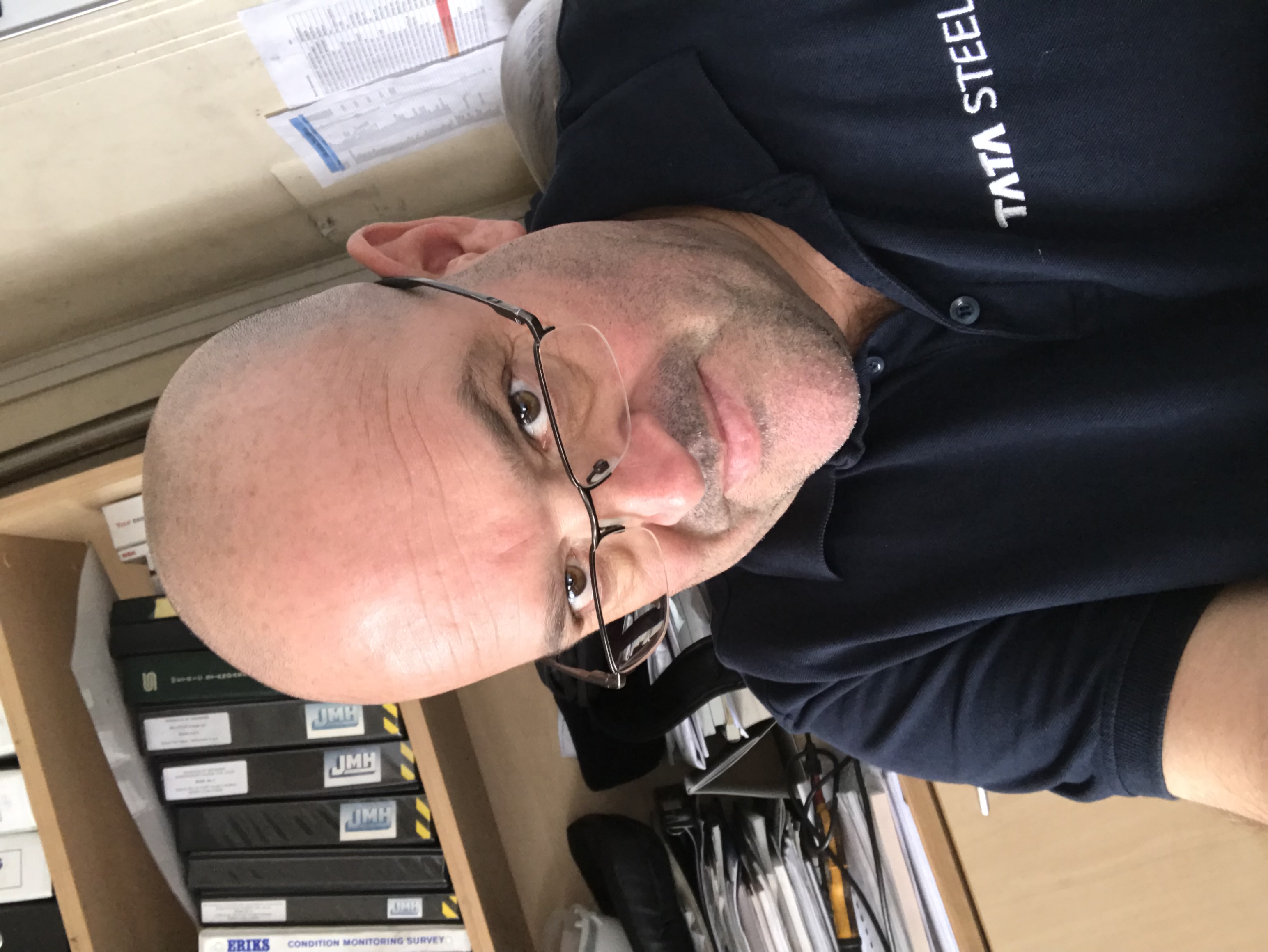 Darren Emery, Senior Project Instrument Engineer, at his desk