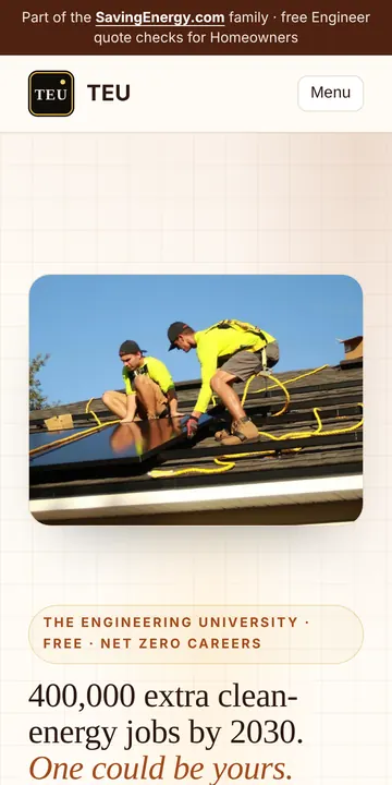 The same site on a phone